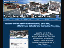 Tablet Screenshot of newmexicobikerevents.com